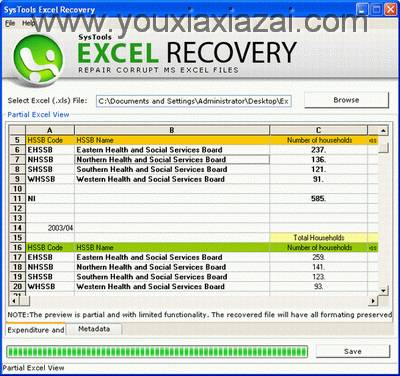 excel文件損壞修復利器(Recovery for excel中文) Recovery for excel