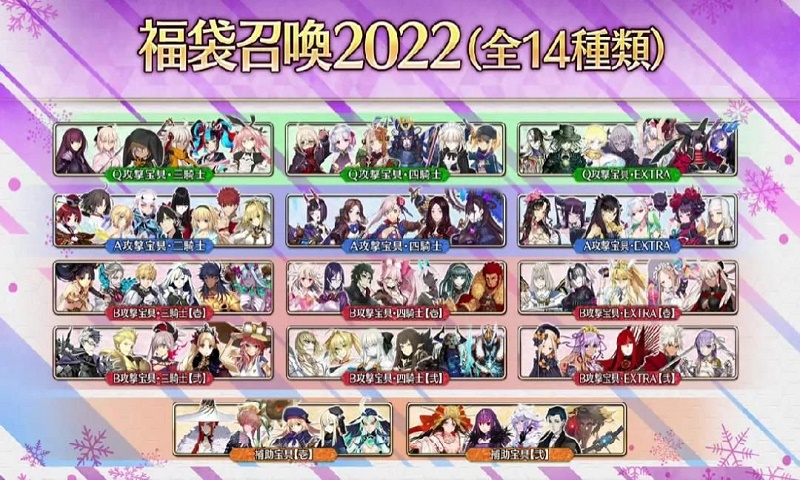 FGO2022新春福袋卡池召唤分析介绍