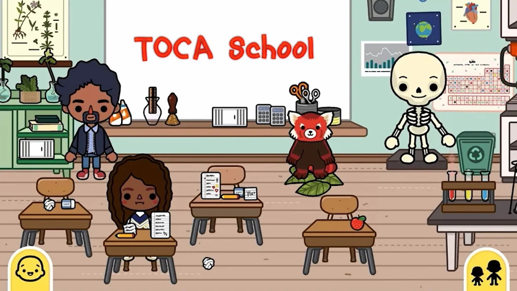 托卡博卡学校学生形象(Toca Boca School Image)