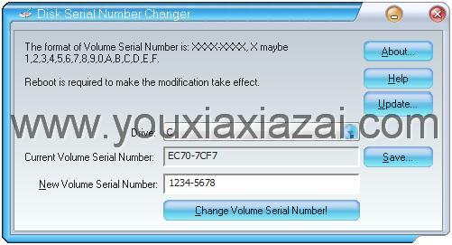 修改硬盘序列号工具 Hard Disk Serial Number Changer