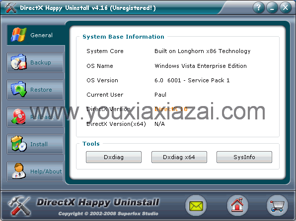 DirectX Happy Uninstall directx专用卸载工具