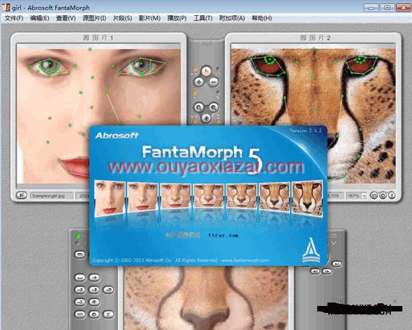 人物照片换头/变脸软件(Abrosoft FantaMorph Deluxe)