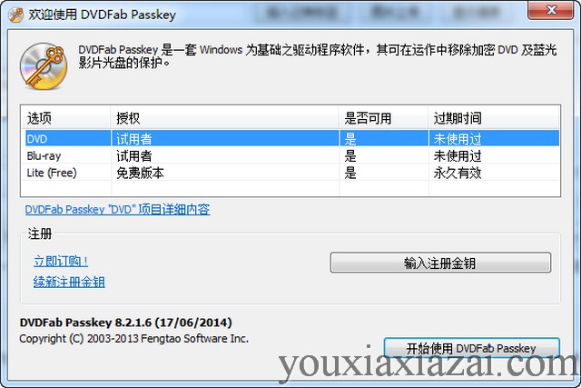 dvdfab passkey(DVD解密软件)下载