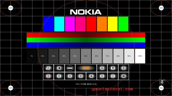 诺基亚显示器测试评分软件 Nokia Monitor Test