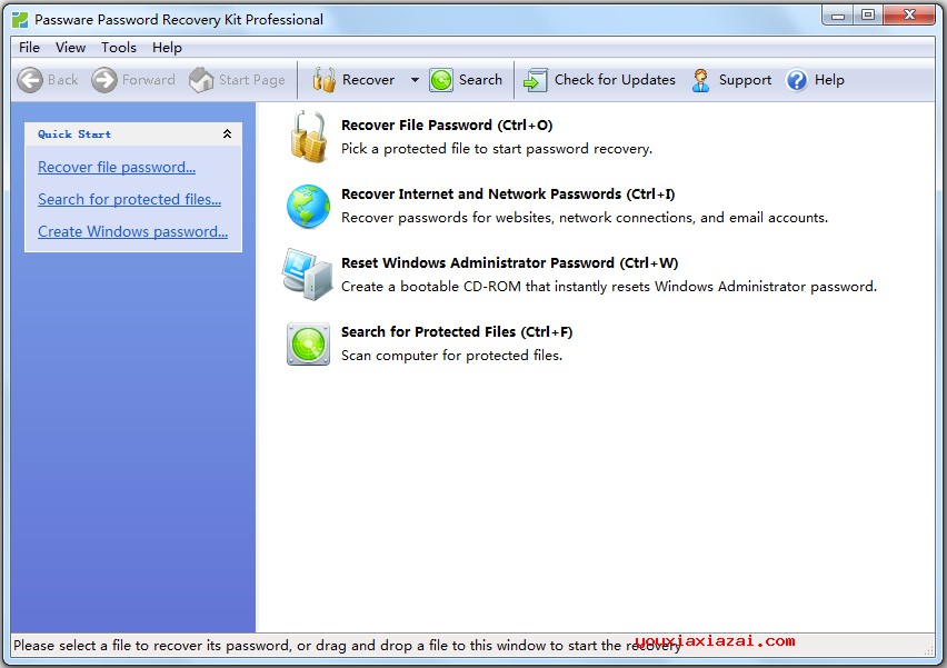 Passware Password Recovery Kit英文官方主界面截图