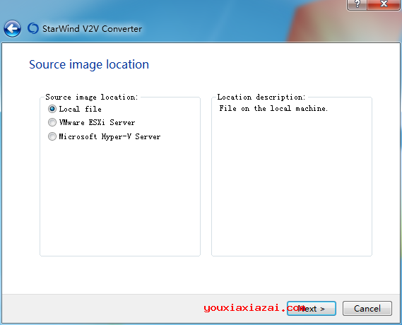 V2V Image Converter转换软件主界面截图