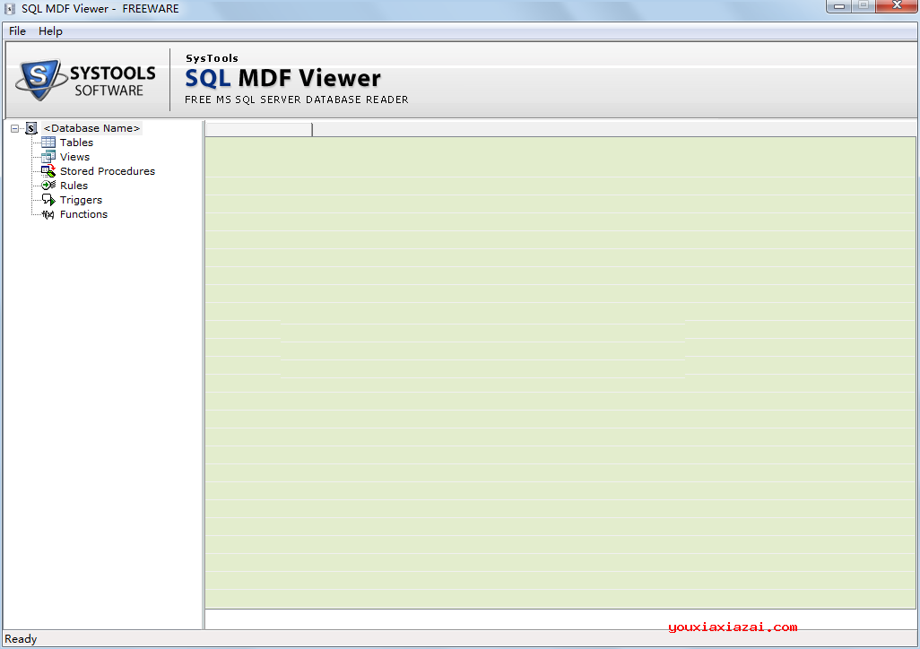 mdf文件打开工具 SQL MDF Viewer