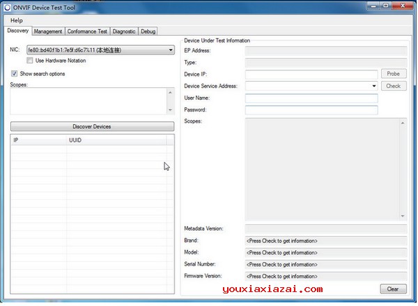 onvif device test tool Onvif协议测试工具