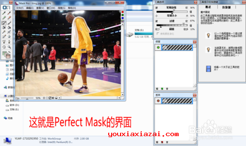 软件自动跳转打开Perfect Mask的功能界面